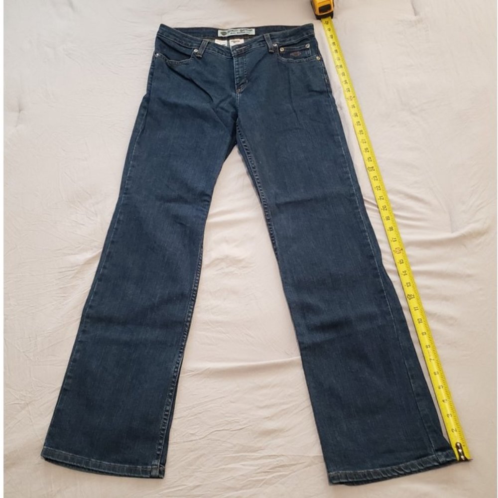Harley Davidson ~ Women’s Blue Jeans ~ Size 8 Regular ~ Boot Cut